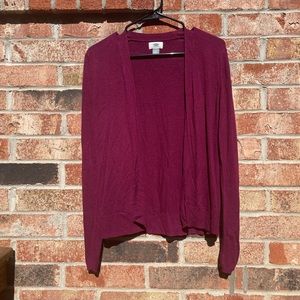 Old Navy Lightweight Maroon Cardigan